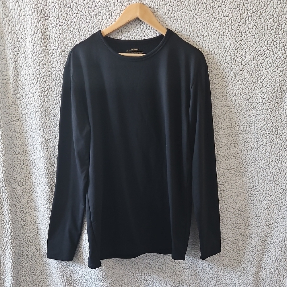 .Classic Black Long Sleeve Men's Thermal shirt